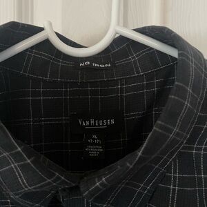 Van Heusen Dark Plaid Shirt